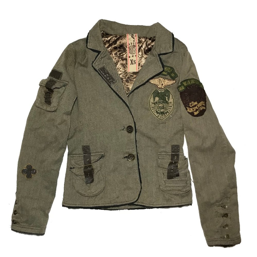 Kaporal 5 Jacket Blazer Jacket Coat Olive Tweed